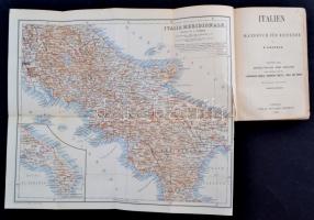 Baedeker: Alsó-Olaszország. Rengeteg térképpel. / Karl Baedekker: Unter-Italien tourist guide with maps and pictures. Leipzig 1899. Baedeker. 426p.