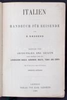 Baedeker: Alsó-Olaszország. Rengeteg térképpel. / Karl Baedekker: Unter-Italien tourist guide with m...