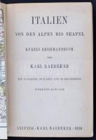 Baedeker: Olaszország. Rengeteg térképpel. / Karl Baedekker: Italien tourist guide with maps and pic...