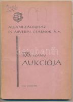 1949 Állami zálogház és árverési csarnok NV. árverási katalógusa 98p.