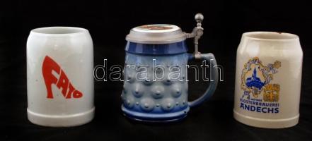 Kerámia korsók és poharak, összesen 9 db