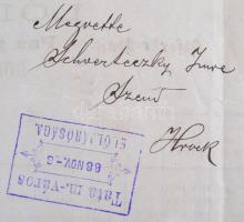 1888 Lólevél 5kr díjjeggyel / Horse document "TOKOD KÖZSÉG"