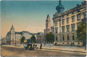 Arad, Kossuth Lajos tér, omnibusz / square, bus (EB)