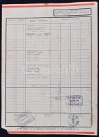 1939 DGT fuvarlevél / Bill of freight Budapest - Dunaföldvár