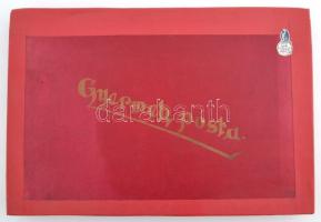 cca 1930 Gyermek posta, gyerekjáték, különféle játék okmánytípusokkal, stb., Kraus Játékáruház, Bp.,...