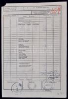 1941 DGT fuvarlevél / Bill of freight Budapest - Dunaföldvár