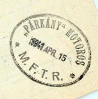 1941 DGT fuvarlevél / Bill of freight Budapest - Dunaföldvár