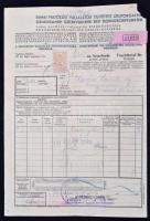 1941 DGT fuvarlevél / Bill of freight Budapest - Dunaföldvár