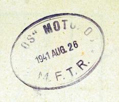 1941 DGT fuvarlevél / Bill of freight Budapest - Dunaföldvár