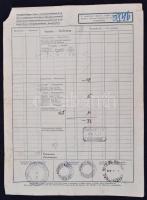 1939 DGT fuvarlevél / Bill of freight Budapest - Dunaföldvár