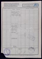 1939 DGT fuvarlevél / Bill of freight Budapest - Dunaföldvár