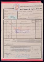 1942 DGT fuvarlevél / Bill of freight Budapest - Dunaföldvár