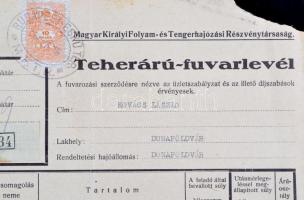 1941 DGT fuvarlevél / Bill of freight Budapest - Dunaföldvár