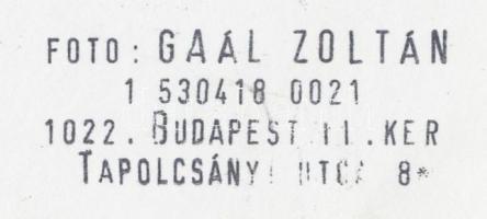 1989 Gaál Zoltán: Elmélkedés, pecséttel jelzett vintage szociofotó, publikálva a Harang c. lapban, 1...