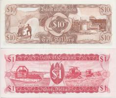 Guyana 1989. 1$ + 1992. 10$ T:I
Guyana 1989. 1 Dollar + 1992. 10 Dollars C:UNC