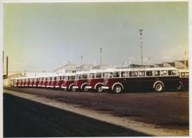 cca 1970 Trolibuszok gyártása, Kotnyek Antal (1921-1990) fotóriporter hagyatékában őrzött 3 db negat...