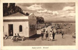 Balatonlelle, strand, fürdőzők (EM)