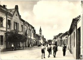 1961 Dunaszerdahely, Dunajská Streda; utca, Sklo üzlet / street, shop (kis szakadás / small tear)