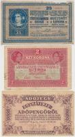 10db-os vegyes magyar korona, pengő, adópengő és forint bankjegy tétel, közte 1918. 25K "1128&q...