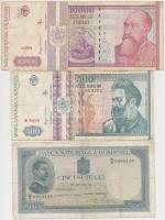 Románia 1936-2000. 10db-os vegyes bankjegy tétel T:vegyes
Romania 1936-2000. 10pcs of various bankn...