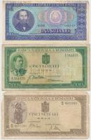 Románia 1934-1998. 10db-os vegyes bankjegy tétel T:vegyes Romania 1934-1998. 10pcs of various banknotes C:mixed