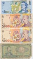 Románia 1934-1998. 10db-os vegyes bankjegy tétel T:vegyes
Romania 1934-1998. 10pcs of various bankn...