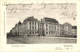 Kolozsvár, Cluj; Igazságügyi palota, kiadja Schuster Emil / palace of justice (EK)
