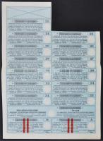 Budapest 1923. "Magyar Czukoripar Részvénytársaság" 5 részvénye egyenként 600K-ról, szelvé...