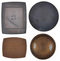 4db-os érem és plakett tétel, benne: "65. Országos Mezőgazdasági Kiállítás és Vásár Budapest 19...