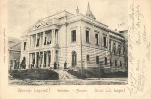 Lugos, Lugoj; Színház, kiadja Auspitz Adolf / theatre