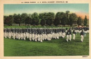 Annapolis, Maryland; Dress parade, U.S. Naval Academy