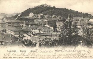 Brassó, Brasov; látkép / town-view (fa)