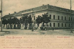 1899 Nagybecskerek, Zernjanin; Honvéd laktanya / barracks (tűnyom / pinhole)