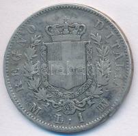 Olaszország 1867M-BN 1L Ag "II. Viktor Emánuel" T:2- ph.
Italy 1867M-BN 1 Lira Ag "V...