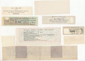 72db-os vegyes magyar és külföldi részvény és kötvény szelvény tétel T:vegyes