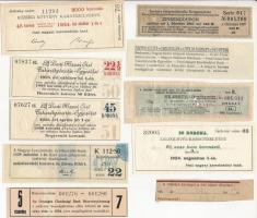 72db-os vegyes magyar és külföldi részvény és kötvény szelvény tétel T:vegyes