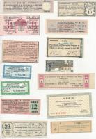 72db-os vegyes magyar és külföldi részvény és kötvény szelvény tétel T:vegyes