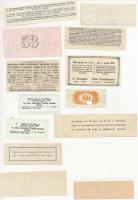 72db-os vegyes magyar és külföldi részvény és kötvény szelvény tétel T:vegyes