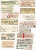 72db-os vegyes magyar és külföldi részvény és kötvény szelvény tétel T:vegyes