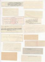 72db-os vegyes magyar és külföldi részvény és kötvény szelvény tétel T:vegyes