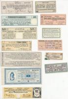 72db-os vegyes magyar és külföldi részvény és kötvény szelvény tétel T:vegyes