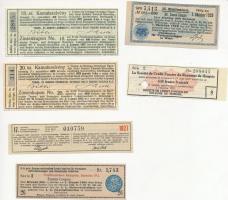 72db-os vegyes magyar és külföldi részvény és kötvény szelvény tétel T:vegyes