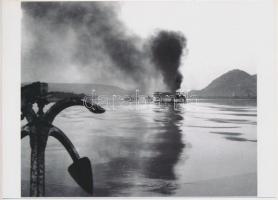 cca 1930-1950 Dunai hajók, 3 db korabeli negatívról készült mai modern nagyítások 13x18 cm-es fotópa...