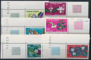 1972 Virágok ívszéli szelvényes sor Mi 464-469