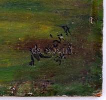 Maár A. jelzéssel: Hazafelé, olaj, falemez, 18x24cm