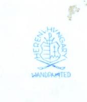 Herendi malacokat vivő fiú (Vastaghné), kézzel festett, hibátlan, jelzett, m:19 cm