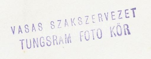 cca 1970 Zsigri Oszkár: Sziták, a szerző által feliratozott vintage fotóművészeti alkotás, 24x16,5 c...