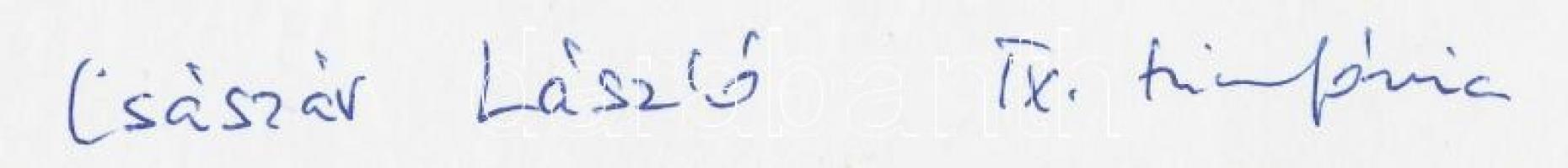 cca 1975 Császár László: IX. szimfónia, feliratozott balett fotó, 14x23 cm