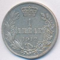 Szerbia 1912. 1D Ag "I. Péter" T:2- fülnyom
Serbia 1912. 1 Dinar Ag "Petar I" C...