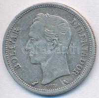 Venezuela 1960. 1B Ag T:2,2-
Venezuela 1960. 1 Bolivar Ag C:XF,VF